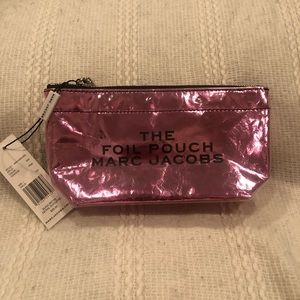 MARC JACOBS PINK FOIL POUCH
